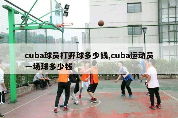 cuba球员打野球多少钱,cuba运动员一场球多少钱